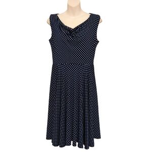 🔵BOGO FREE🔵 Valerie Bertinelli Sleeveless Polka Dot Dress Sz 6